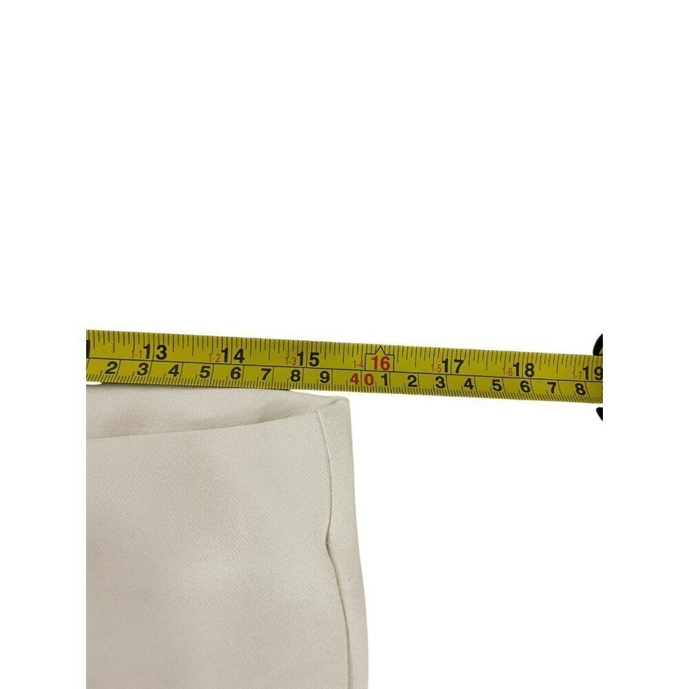Zara Women Dress Pants L off White Wide Leg Interlock Knit Trousers 3641/860 NWT - Picture 12 of 14